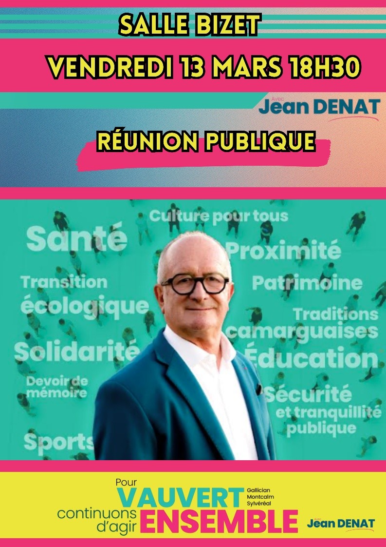 Réunion publique à Vauvert